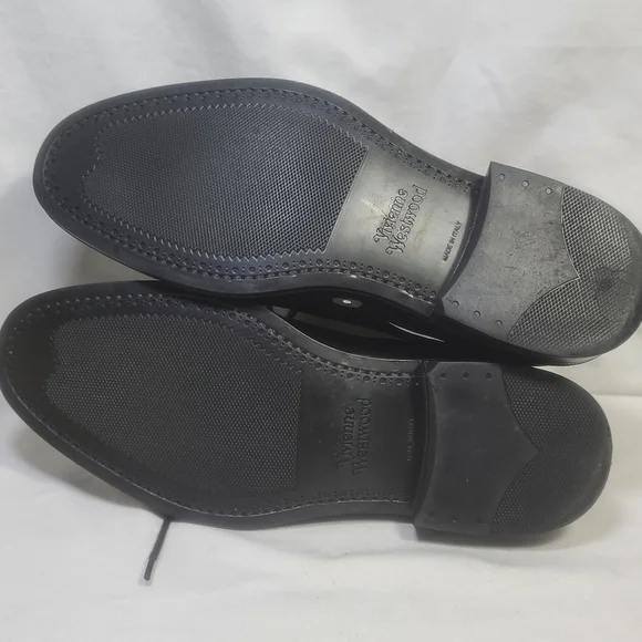 Vivienne Westwood Men's Lace Up Leather Brogue Rain Boots Size 7.5 (40 EU) - Picture 14 of 16